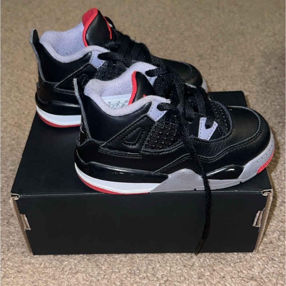 Toddler Retro Jordan 4s — “Bred”